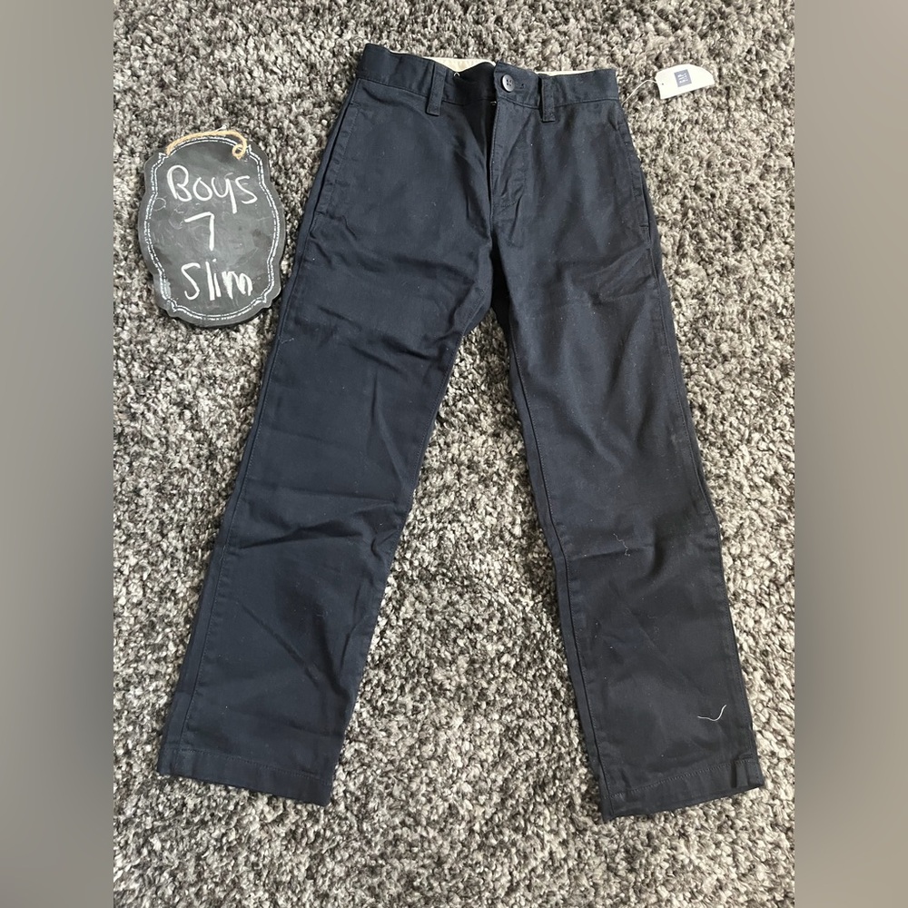 GAP kids boys black Chinos - nwt